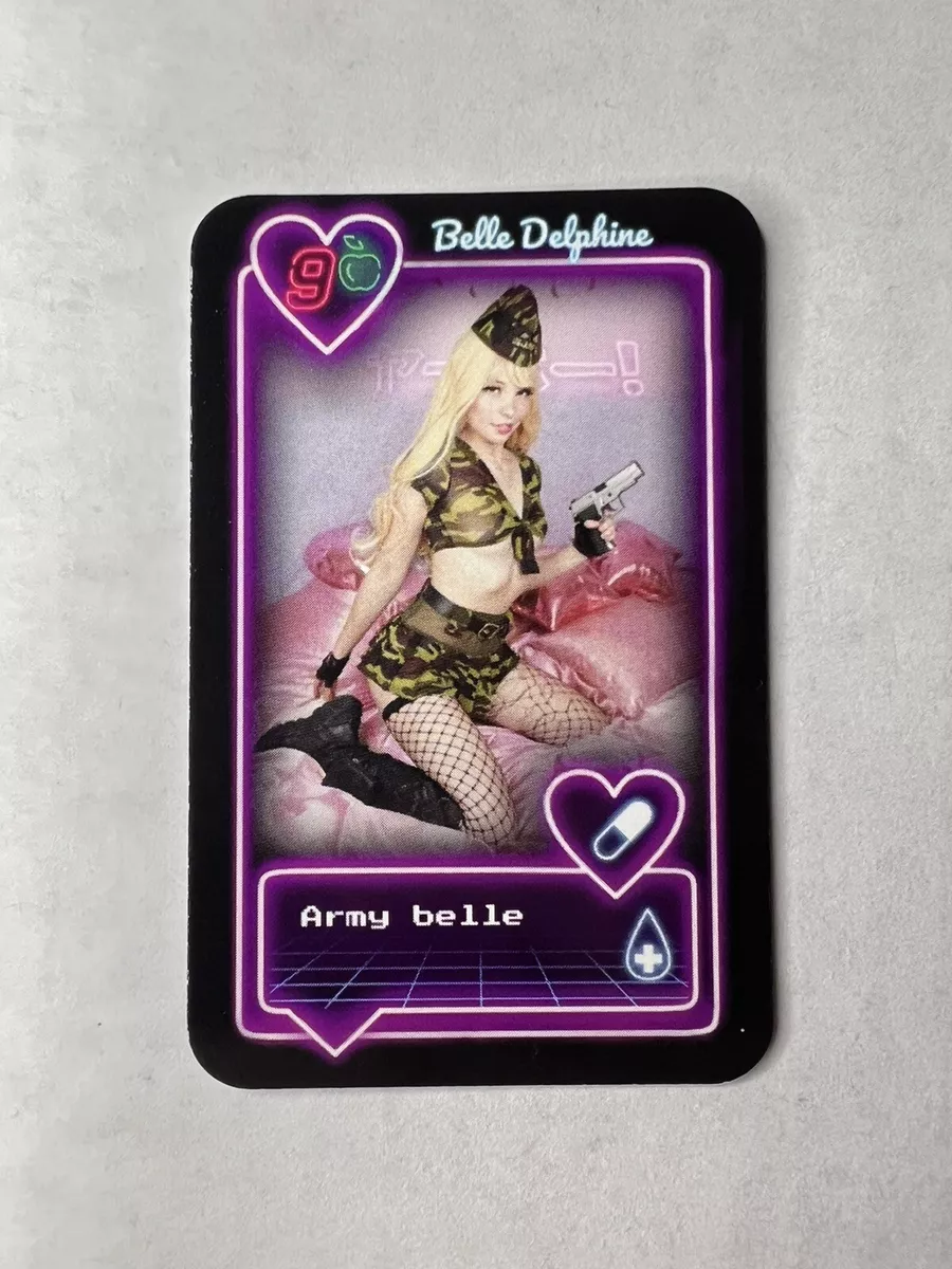 Belle Delphine “Army Belle” Trading Card - Apple 9 - Gamer Girl - Bath Water