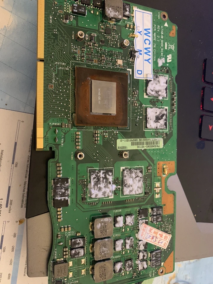 G750JW GTX765M N14E-GE-A1 VGA graphics card board For ASUS Laptop - Image 2 of 4