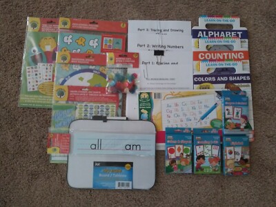 Pre-School (3-4yrs): Homeschool Curriclum Box : phonics :basic skills ;math; ELA