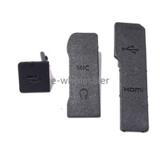 New A set of USB Rubber MIC Cap Interface Cover For Canon EOS R6II R6M2 Camera