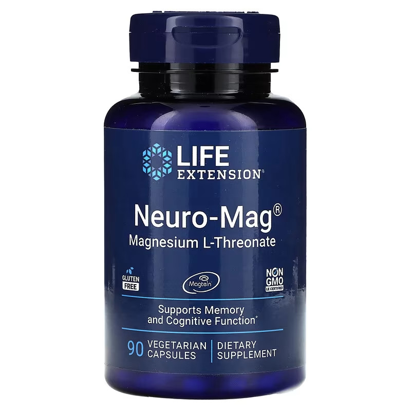 Neuro-Mag LIFE 90 veggiecaps Magnesium L-Threonate GENUINO USA no falso Chino!!!