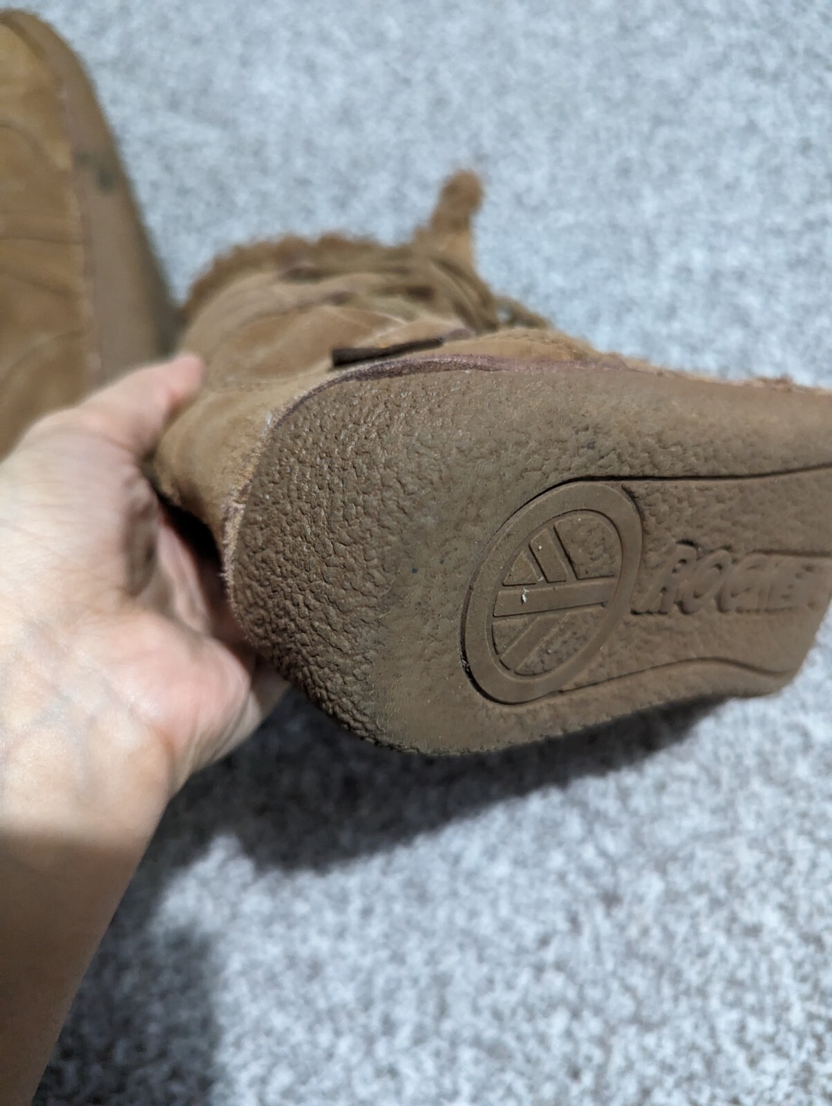 Winter Snow Suede Rocket Dog Boots Size 4 mid calf snow boots lace up