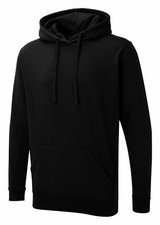 Uneek UX Hoodie Plain Casual Work Wear Hooded Sweatshirt 280gsm Pullover Jumper