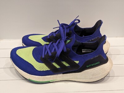 Adidas ULTRABOOST 21 \'SONIC INK SCREAMING GREEN\' Men\'s Shoes adidas UltraBoost 21 Sonic Ink Screaming Green 2021 S23873  main image 2