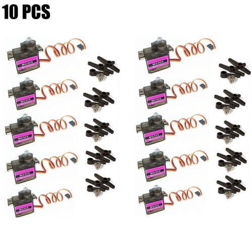 10X MG90S Metal Gear Micro Servo Mini Auto Servo für RC Boot Flugzeug Helikopter - Bild 4 von 4