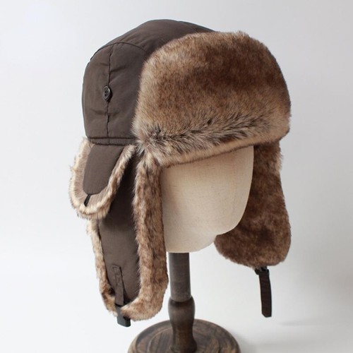 Men Trapper Hat Faux Fur Russian Ushanka Ear Flap Cap Windproof Warm Winter Soft - Picture 3 of 13