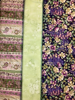Quilt, Sew, Fabric Kit Stepping UP 45 1/2 '' x 60 1/2'' Hoffman,SSI & RJR Fabric 2