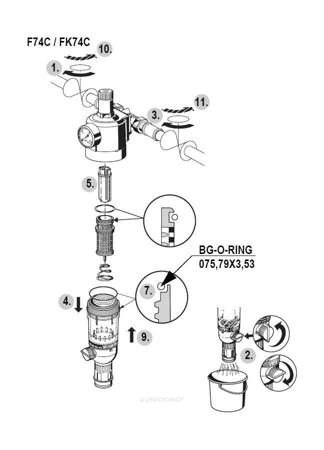 Honeywell Filtereinsatz für Primus Filter FK FKN FN Wasserfilter - Bild 2 von 3