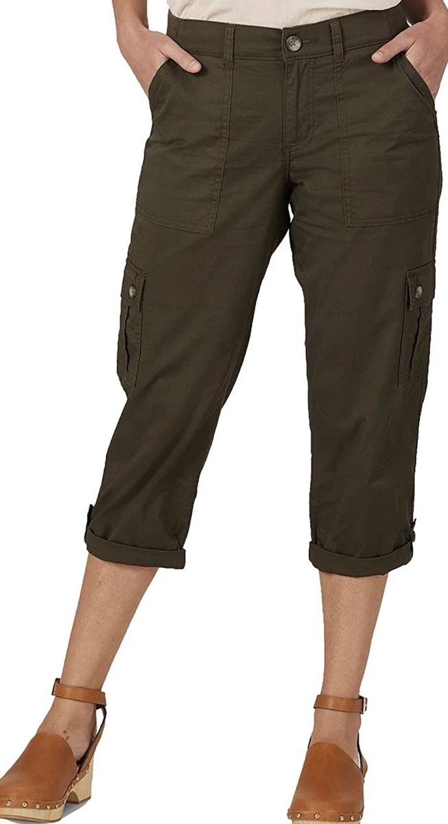 Olive capri pants sales