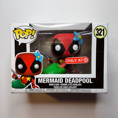 Funko Pop! Vinyl Mermaid Deadpool Marvel Target (Exclusive) #321 New