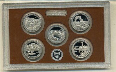 2014 S PARK QUARTER 5 COIN PROOF SET NO BOX