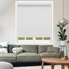 Window Roller Blinds Shades 100% Blackout Thermal Insulated Fabric Blinds