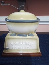 WMG  Coffee Grinder Cookie Jar -  W. W. CLARK COFFEE CO. - Beautifully Detailed 