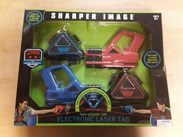 sharper image two player set electronic laser tag