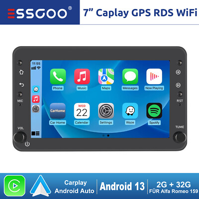 Autoradio 2+32G Android 13 Carplay GPS RDS Für Alfa Romeo 159 Brera Spider 939
