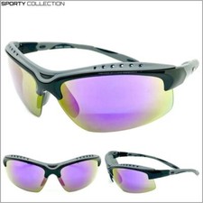 CYCLING Riding SPORT Wrap Around SUNGLASSES Protective Eyewear Lightweight Frame
