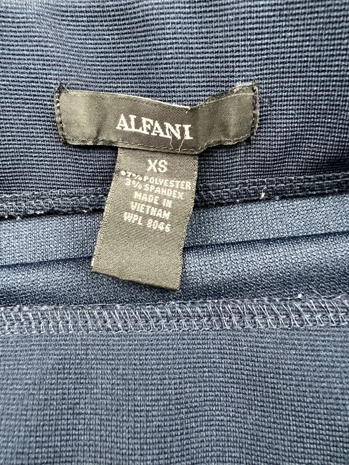 Женская юбка-карандаш Alfani размер XS синяя без застежек эластичная  - Изображение 3 из 4