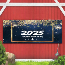 Happy New Year 026 indoor outdoor banner sign