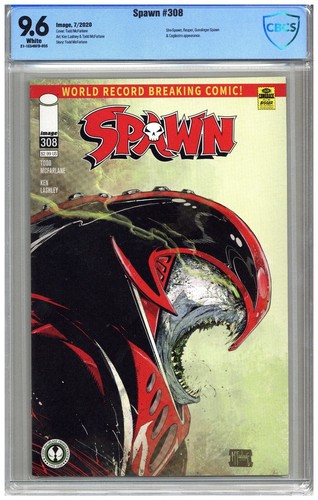 Spawn # 308   CBCS   9.6   NM+   Wht pgs  7/20  She-Spawn, Reaper, Gunslinger Sp