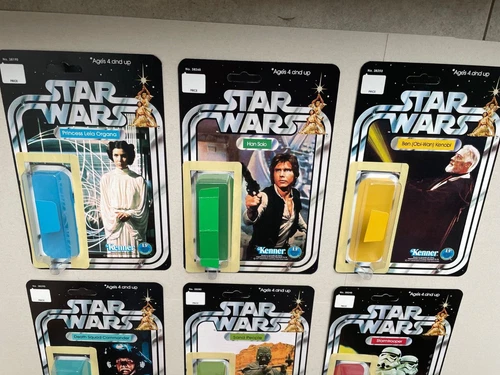 STAR WARS A NEW HOPE ULTRA ENHANCED CARD BACK SET ALL 12 KITS,INSERTS & BLISTERS