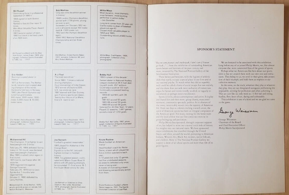 '81 SMITHSONIAN CHAMPIONS OF AMERICAN SPORT **COMPLETE BOOK** IMPOSSIBLE TO FIND - Image 4 of 4