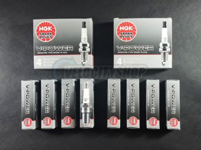 NGK V-Power Spark Plugs (8) for 2008-2013 Tahoe 6.0 | 1 Step Colder