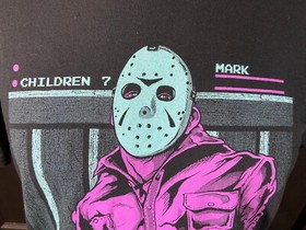 London 1888 NES Jason Friday the 13th Video Game Black Medium T-Shirt