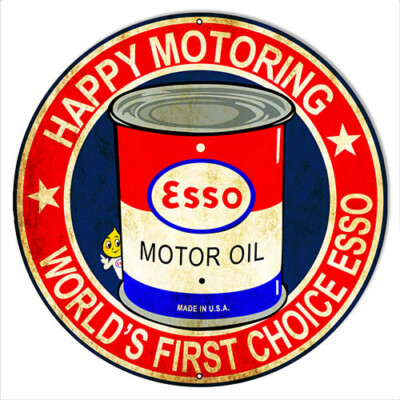 Esso Worlds First Choice Reproduction Vintage Metal Sign