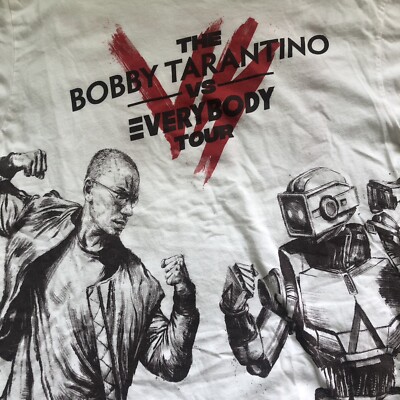 logic Concert T-Shirt ''Bobby Tarantino vs. Everybody Tour'' W/ Dates Mens M White