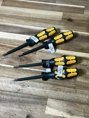 4x Wera 05004780001 Kraftform Plus VDE 168i Square Socket Insulated Screwdriver