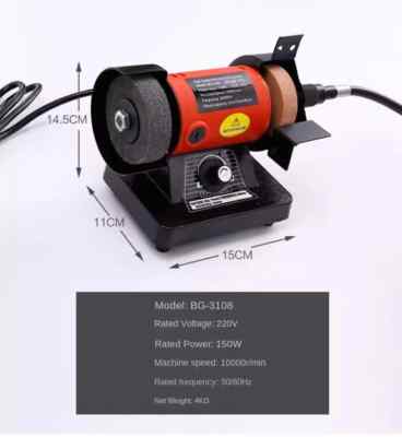 Miniature Sander Benchtop Polisher Grinder Multifunctional Engraving Machine
