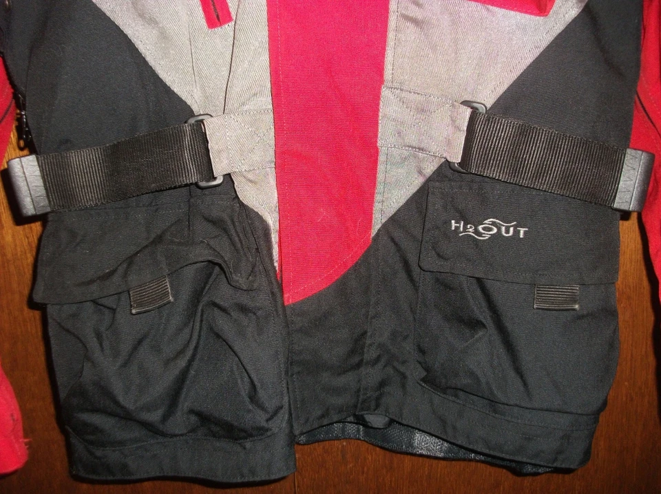 CHAQUETA DE MOTO SPIDI H2Out M L Off Track blindada negra y roja forro con cremallera Foto 4 de 4