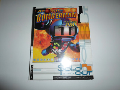 PC CD-rom Atomic Bomberman 1997 Sammler BIG BOX Neu und versiegelt