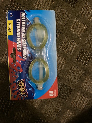 Gafas de natación Splash N para niños edades 6+ color amarillo nuevas selladas para niños - Imagen 3 de 9