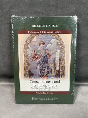 THE GREAT COURSES CONSCIOUSNESS AND ITS IMPLICATIONS - DVDS AND GUIDEBOOK - NEW