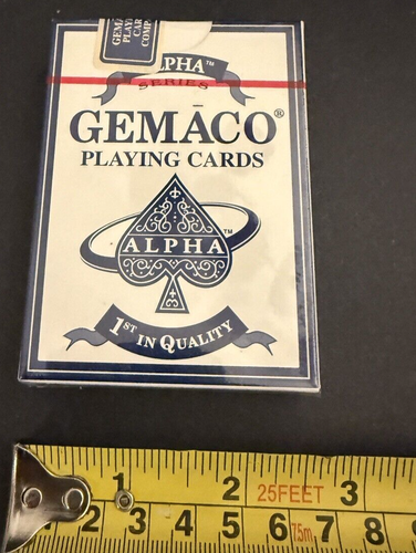 Playing Cards Gemaco Casino Quality Alpha Gambling Vintage USA BRAND NEW Sealed - Picture 7 of 8