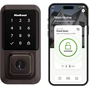 Kwikset Halo WiFi Smart Lock Keyless Entry Front Door Touchscreen Deadbolt