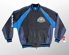 BNWT Vintage G-III NFL Super Bowl XXXVII 2003 San Diego Leather Jacket Size XL
