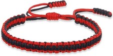 Tibetan Buddhist Bracelets For Women Men Handmade Braided Rope Red Black
