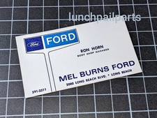 Mel Burns Ford Bronco Mustang Boss 302 429 Mach 1 Torino Shelby Country Squire