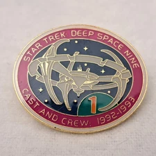 Star Trek Official Deep Space Nine Cast & Crew Enamel Pin 1992-1993 Star Trek