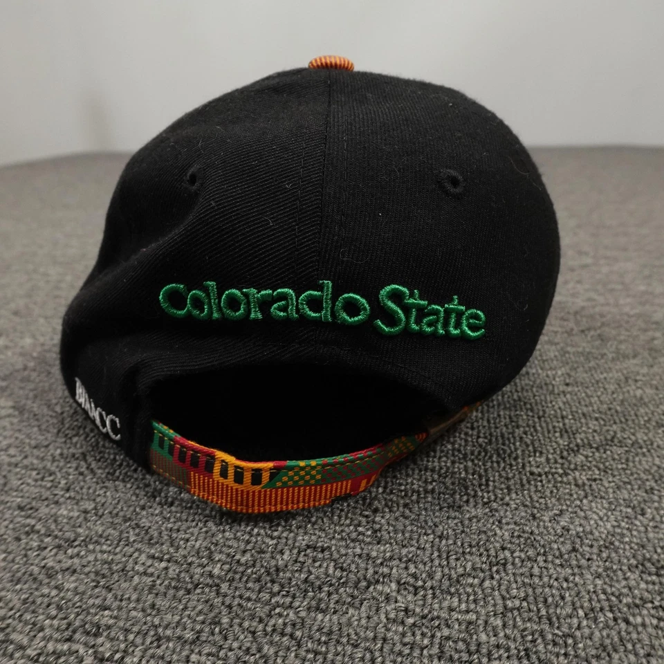 Colorado State Rams Hat Cap Strap Back Mens African Kente Brim NCAA Football - Image 4 of 4