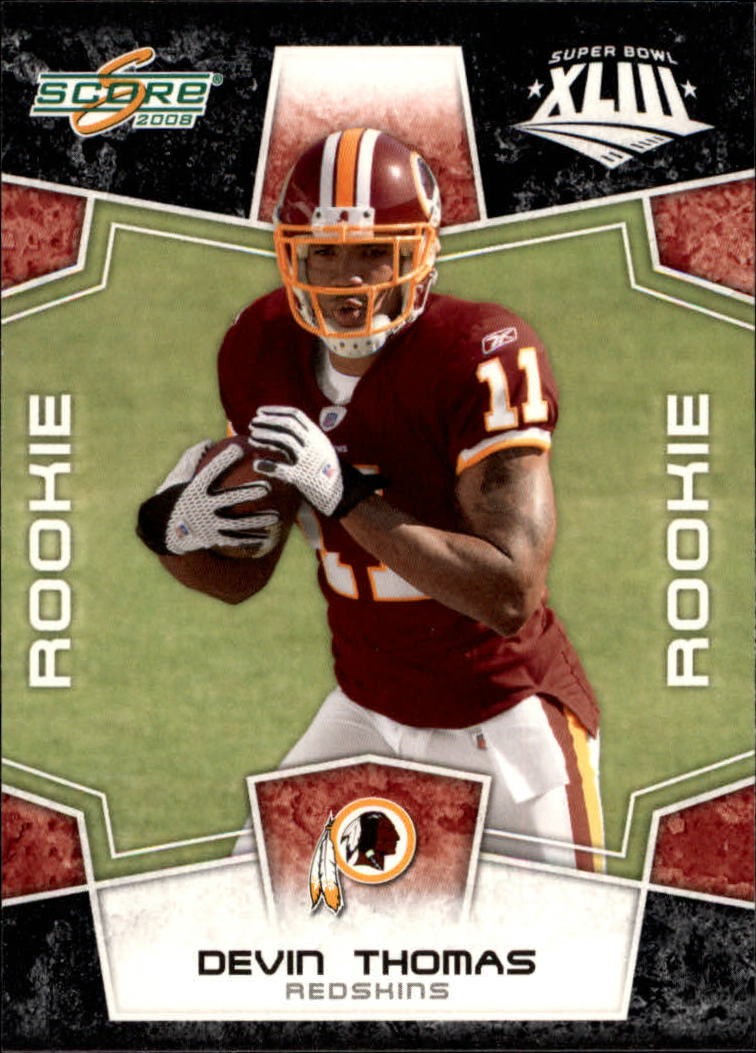 2008 Score Super Bowl XLIII Black #357 Devin Thomas - FB