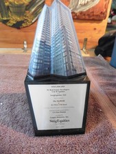Rare The Sheffield NYC Skyscraper Acquisition Deal Desktop Lucite Award 2005
