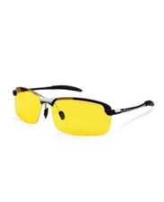 Night Driving Glasses for Men Women C01 Black Frame/ Yellow Night Vision Lens