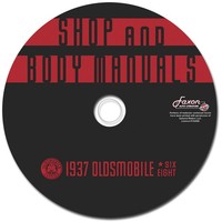 1937 Oldsmobile Werkstatt-Handbuch & Fisher Body Reparatur Auf CD-ROM, Neu