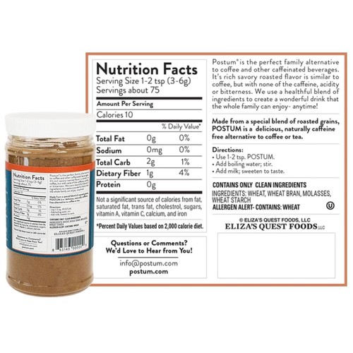 Original Coffee Substitute (8oz) | Caffeine Free Coffee Alternative with Roas... - Picture 6 of 6