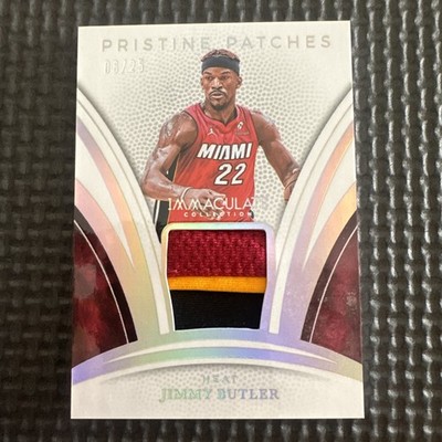 2024-25 Jimmy Butler Immaculate 3 Color Pristine Patch /25 Game Worn Heat Mem 