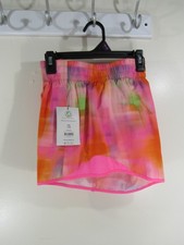 New Athletic Works Run Shorts Size XXL 18 Pink Motion Print