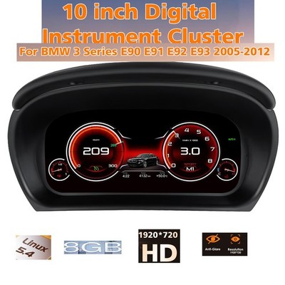 LCD Digital Kombiinstrument Linux Tacho Für BMW 3er E90 E91 E92 Virtual Cockpit 